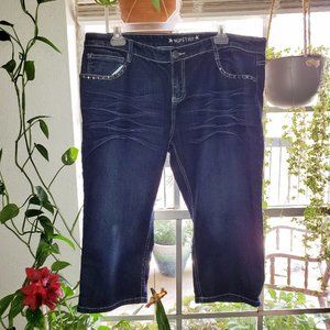 Plus Size 18 Studded Capri